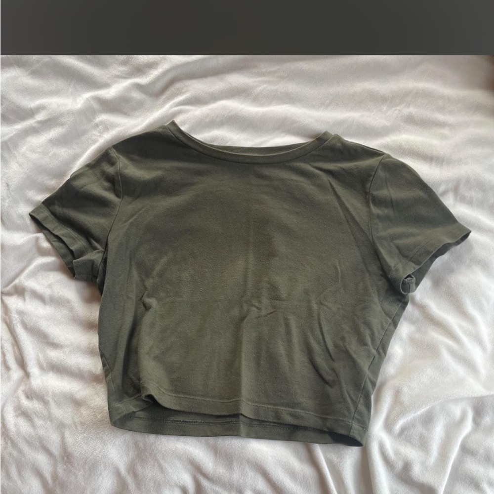 Wild Fable Dark Green Crop Top